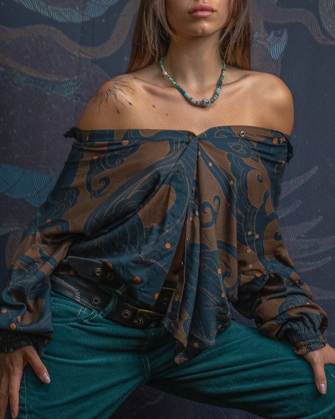 Shirt Woman Longsleeve FRUFRU / Bio Farms Bamboo - SHOGUNSEA